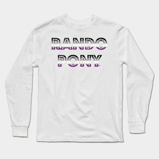 RandoPonyTM Marquee Asexual Gradient Long Sleeve T-Shirt